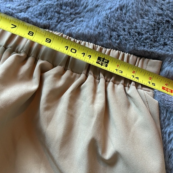 Zara Tan Cargo Pockets Joggers stretch back waist for comfort size M - Picture 9 of 12